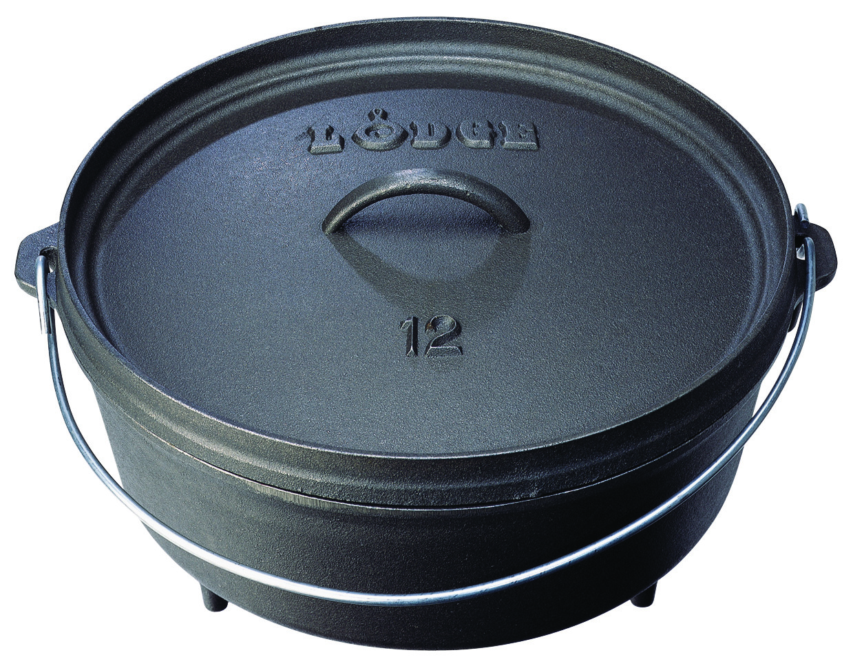 Lodge - 12 Inch / 6 Quart Cast Iron Camp Dutch Oven 