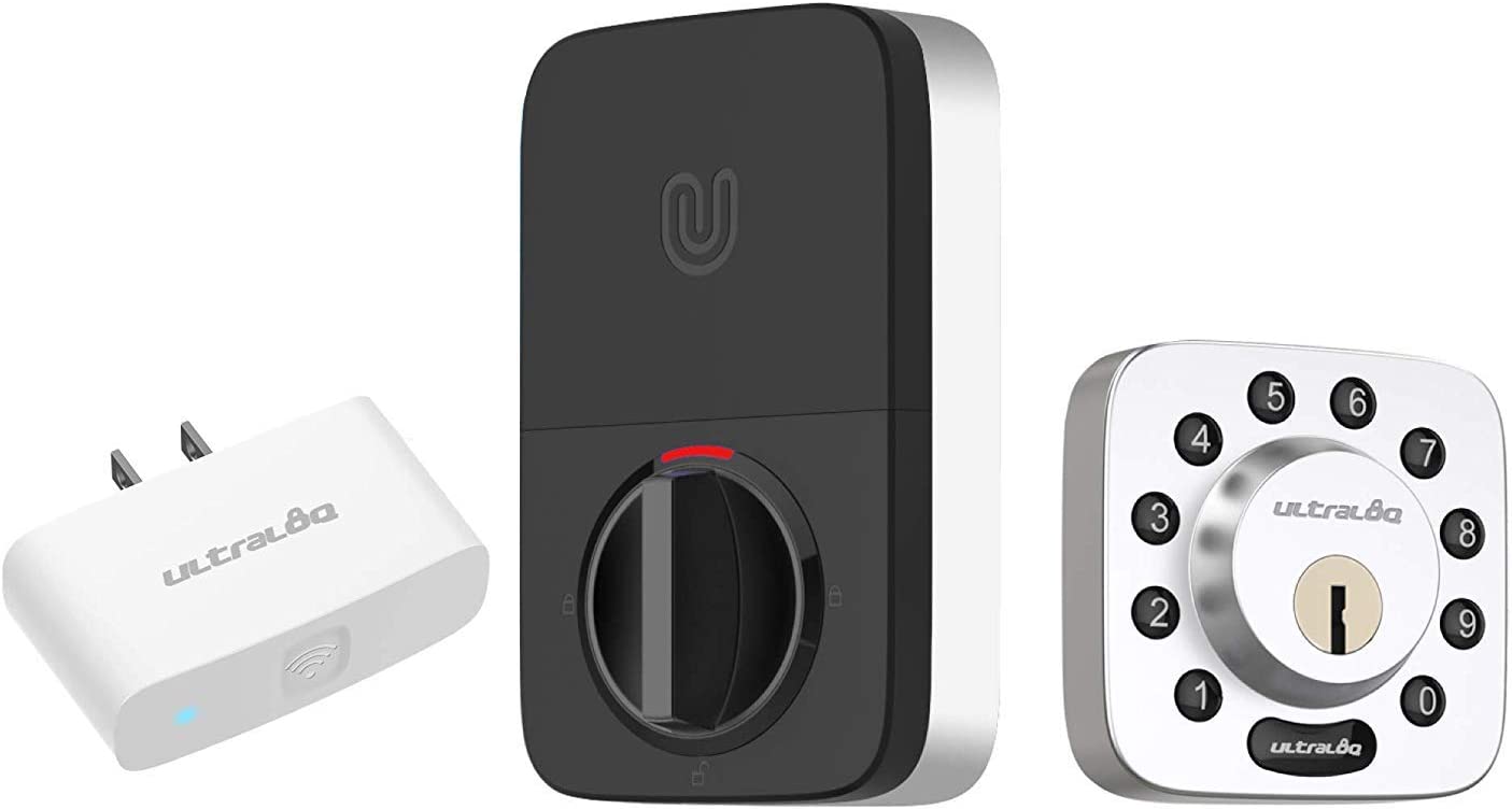 Ultraloq - U-Bolt Bluetooth Enabled Keypad Smart 5-in-1 Keyless Entry, Auto Unlock & Auto Lock, WiFi Adaptor, Satin Nickel