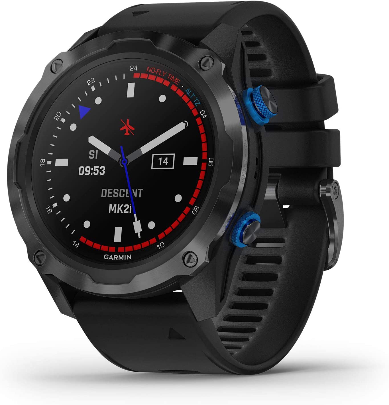 Garmin - Descent Mk2i, Diving Smartwatch, Titanium Carbon Gray DLC with Black Band