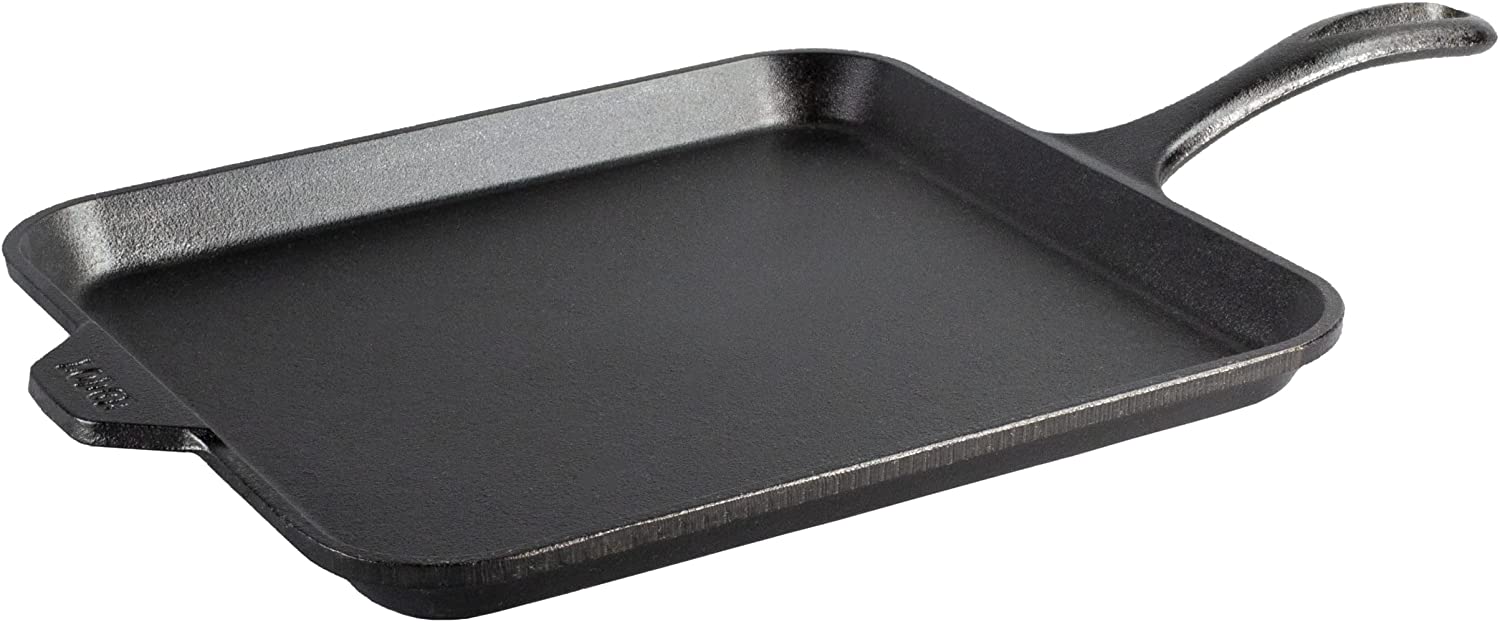 Lodge Cast Iron Wanderlust 10.5 inch Mountain Griddle, Black