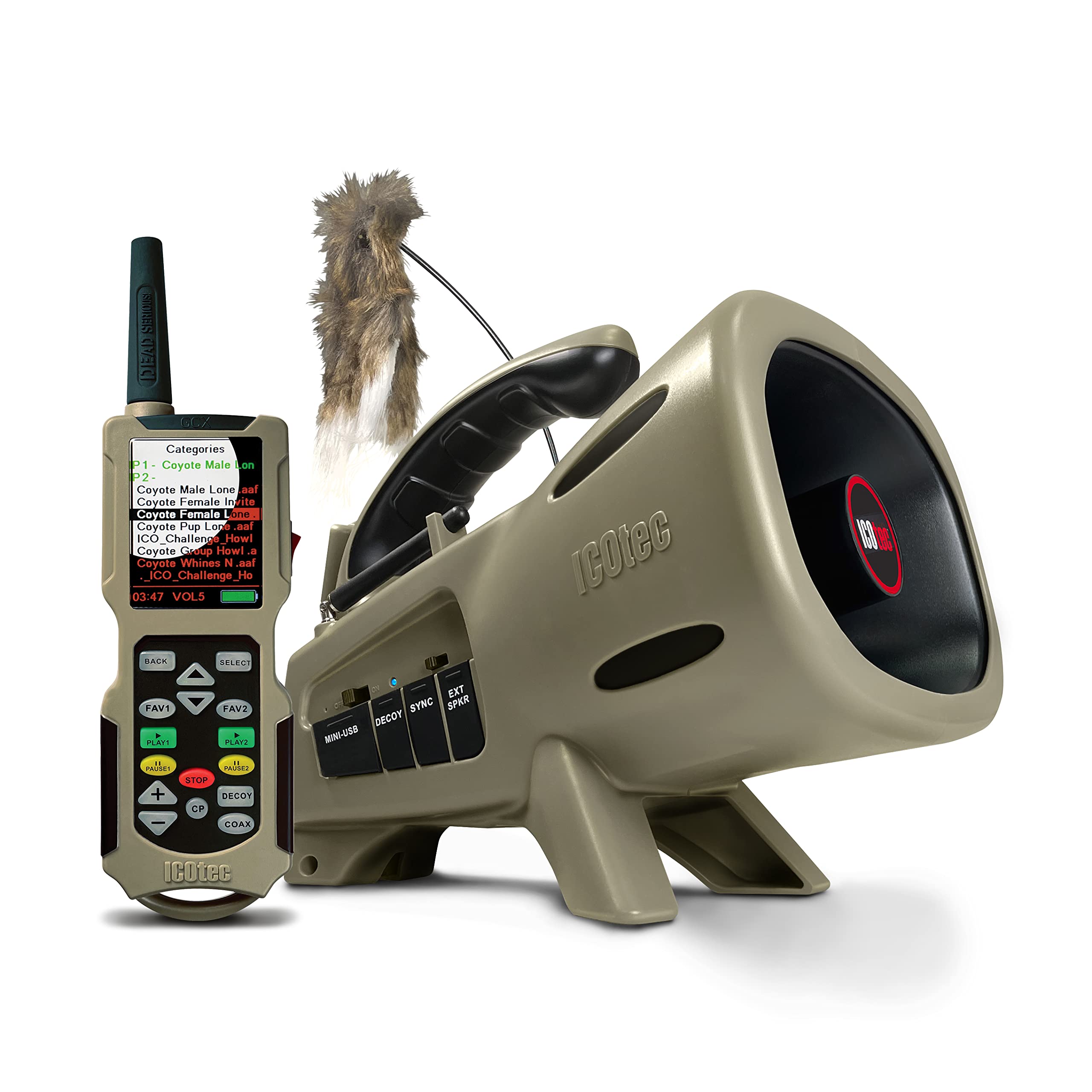ICOtec - Outlaw+ Professional Predator Call/Decoy Combo with Bluetooth