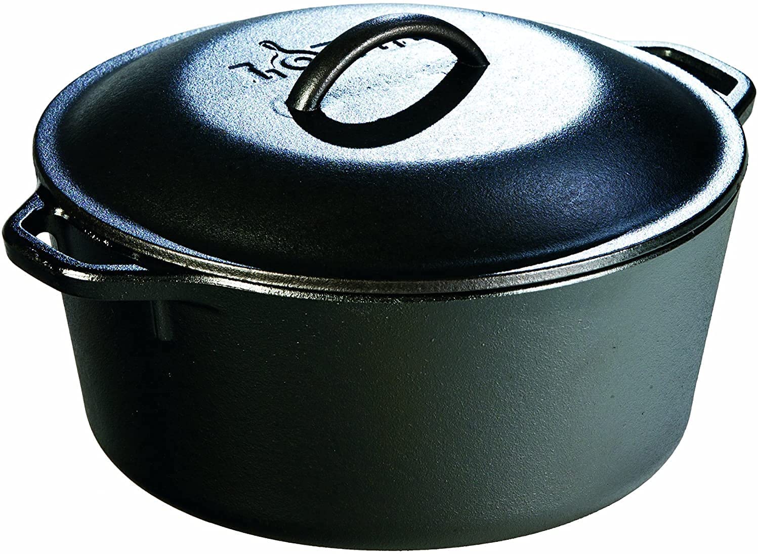 Lodge - 5 Quart Pre-Seasoned Cast Iron Dutch Oven