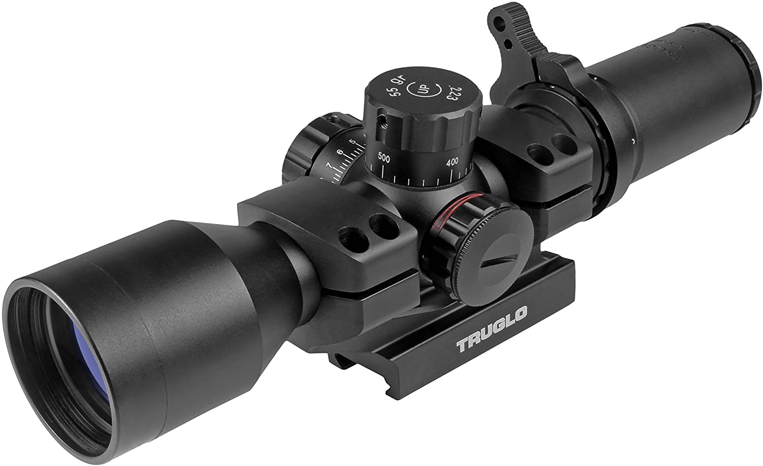 TRUGLO - TRU-BRITE 30 Series Illuminated Tactical Rifle Scope - Includes Scope Mount, 3-9x 42mm, Black