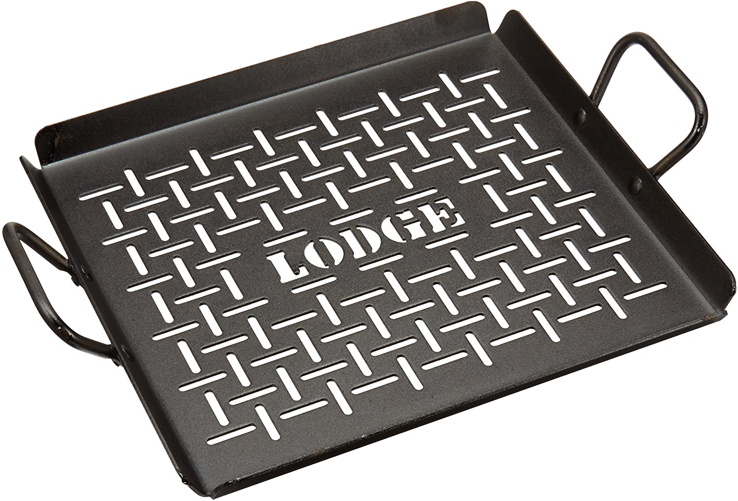 Lodge - 13 x 12 Inch Seasoned Carbon Steel Grilling Pan