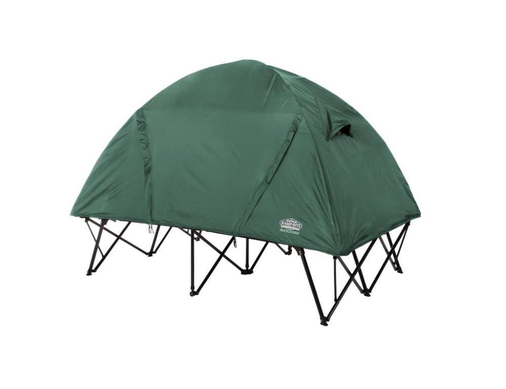 Kamp-Rite - Compact Outdoor Hiking and Camping Tent Cot Double for 2 People, Green