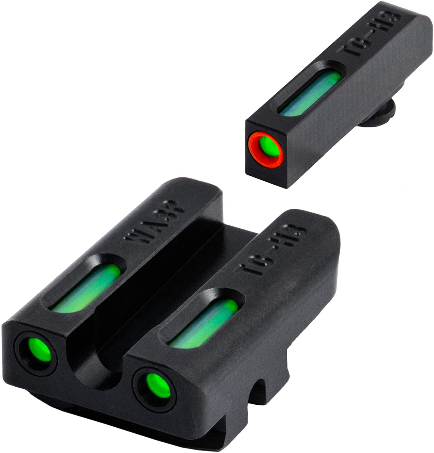 TRUGLO TFX Pro Tritium and Fiber Optic Xtreme Handgun Sights, Black