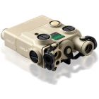 Steiner Optics - Civilian eOptics - DBAL-A3 Dual Beam Aiming Laser Advanced General-Purpose Multi-Function Laser Sight with Visible and IR Beams and Infrared LED Illuminator, Green Laser, Desert Sand