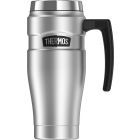 Thermos - Stainless Stainless King 16oz Travel Mug with Handle, Stainless Steel