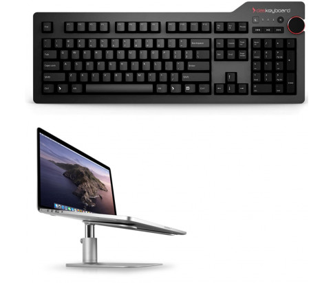 Das Keyboard Bundle With 4 Professional Mechanical Keyboard  - Cherry MX Blue + Twelve South HiRise for MacBook