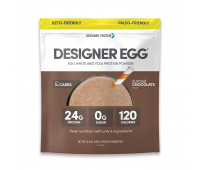 Designer Protein - Designer Egg Dutch Chocolate Protein Powder - Paleo, Keto Friendly, GMO-Free, Gluten Free (12.4oz)