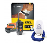 Dogtra 202C Waterproof ½-Mile One-Handed Operation 2-Dog Remote Training Dog E-Collar with Teacher's Pet Dog Training Clicker for Positive Reinforcement
