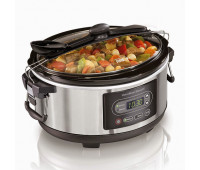 Hamilton Beach - 5 Qt. Programmable Stay or Go Slow Cooker