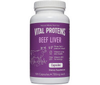 Vital Proteins - 	Grass-Fed Desiccated Beef Liver Pills (120 Capsules, 750mg each)