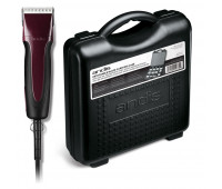 Andis Pro-Animal Bundle With Excel 5-Speed+ Detachable Blade Clipper — Burgundy + Blade Carrying Case