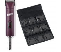 Andis Pro-Animal Bundle With Andis UltraEdge Super 2-Speed Detachable Blade Clipper, Professional Animal/Dog Grooming, AGC2 - Burgundy + Blade Carrying Bag