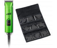 Andis Pro-Animal Bundle With Andis UltraEdge Super 2-Speed Detachable Blade Clipper, Professional Animal/Dog Grooming, AGC2 - Green + Blade Carrying Bag