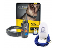 Dogtra ARC Slim Ergonomic 3/4-Mile Remote Dog Training E-Collar with 127-Level Precise Control via LCD Screen with Teacher's Pet Dog Training Clicker for Positive Reinforcement