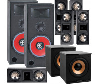 BIC America RTR-EV15 7.2 Home Theater System with 5 FH6-LCR + 2 H-100