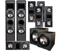 BIC America FH-6T 7.2 Home Theater System with 5 FH6-LCR + 2 F-12