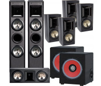 BIC America FH-6T 7.2 Home Theater System - FH6-LCR + 4 FH-65B + 2 RTR-EV1200 