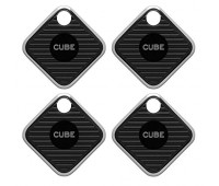 Cube Pro Waterproof Smart Bluetooth Tracking Device with Replaceable Battery - 4 pack