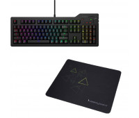 Das Keyboard 4Q Mechanical Keyboard: MX-RGB-WIN-LINUX + Das Keyboard Triangle Mouse Pad