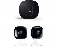 ecobee3 lite Smart Thermostat Bundle with 2 Kasa Spot - 1080p full-HD indoor security cameras