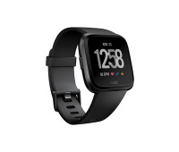 Fitbit - Versa Smartwatch Black/Black Aluminum