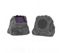 Innovative Technology - Pair of Solar Charging Bluetooth Outdoor Rock Speakers
