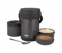 Thermos - All-In-One Vacuum Insulated Stainless Steel Meal Carrier with Spoon, Smoke