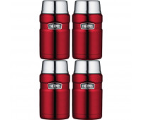 4 Thermos Stainless King 24oz Food Jar, Cranberry