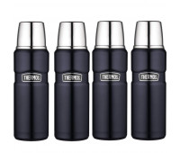 4 Thermos Stainless King 16oz Compact Bottle, Midnight Blue