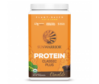 Sunwarrior - Classic Plus - Vegan Protein Powder with Peas & Brown Rice, Raw Organic Plant Based Protein (30, Chocolate)