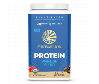 Sunwarrior - Warrior Blend - Organic Vegan Protein Powder with BCAAs and Pea Protein (Mocha, 30 Servings)