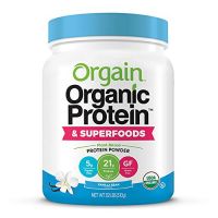 Orgain - Organic Vegan, Gluten Free Plant Based Protein & Superfoods Powder - Vanilla Bean (1.12 LB)