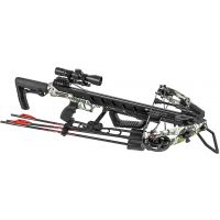Killer Instinct - RIPPER 425 Crossbow Pro Package with LUMIX 4x32 IR-W Scope, Rope Cocker, 5-Bolt Quiver, 3 HYPR Bolts with Field Tips