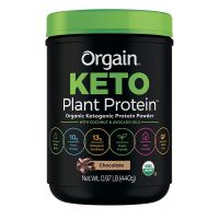 Orgain - Plant Based Keto Collagen, Gluten Free Protein Powder with MCT Oil - Chocolate (0.97 LB)