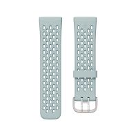 Fitbit - Sport Band, 24mm Attach, Sea Blue/Ocean, Small *Compatible with Sense 2, Sense, Versa 4 & Versa 3