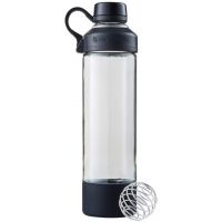 BlenderBottle - Mantra Glass Shaker Bottle, 20oz, Black