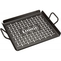 Lodge - 13 x 12 Inch Seasoned Carbon Steel Grilling Pan