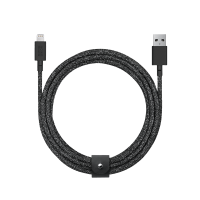 Native Union Belt Cable XL - 10ft Ultra-Strong Reinforced [Apple MFi Certified] Durable Lightning to USB Charging Cable with Leather Strap for iPhone/iPad (Cosmos)