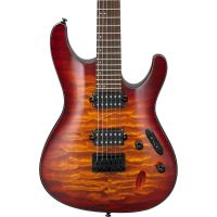 Ibanez - S621Q, 6 String String Solid-Body Electric Guitar, Right, Dragon Eye Burst